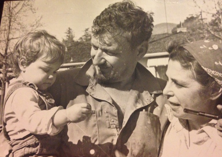 A Baby Me with Grandpa Bob & Grandma Lee