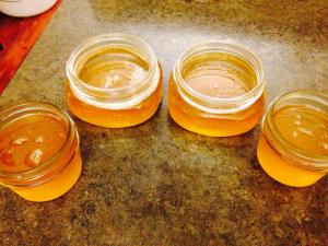 pure maple syrup, hot off the stove