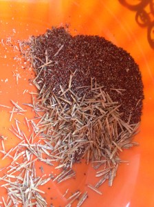 The empty pods are lighter than the seeds.